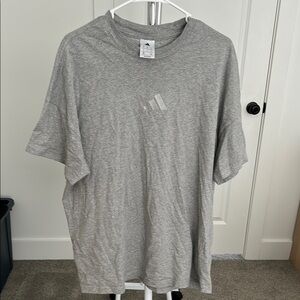 Adidas Gray Short Sleeve Tee Classic Crew Neck